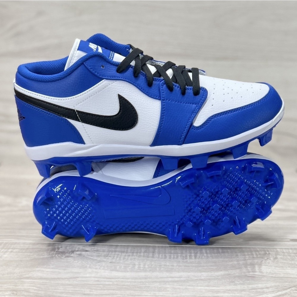 Nike Men's Size 12 Jordan 1 Retro MCS Low Game Royal Baseball Cleat CJ8524-411